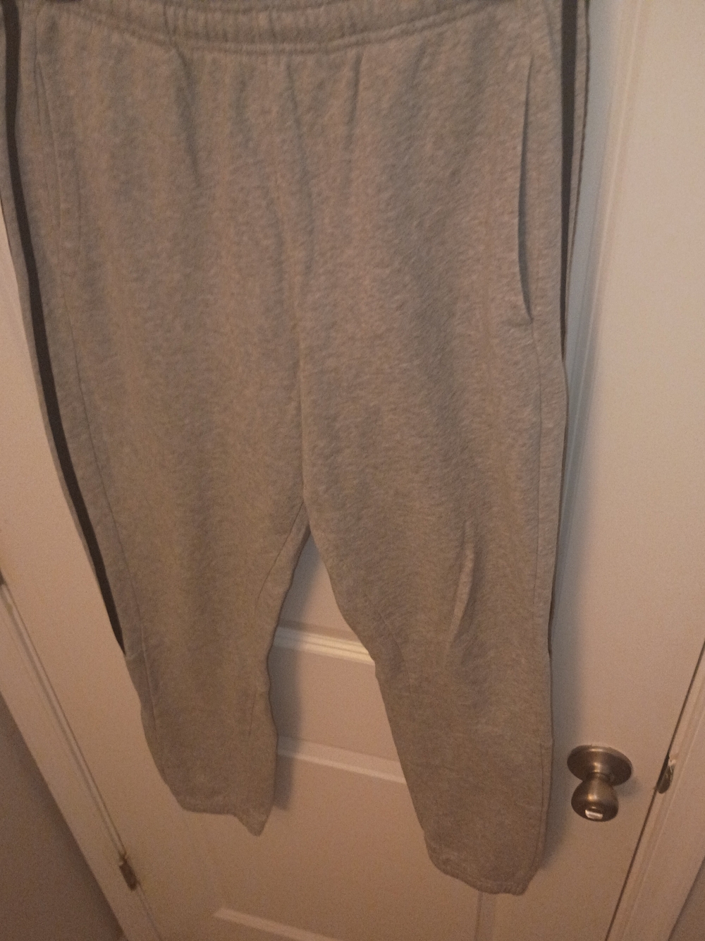 adidas Gray SweatPants with Black Side Stripes - Picture 4 of 7